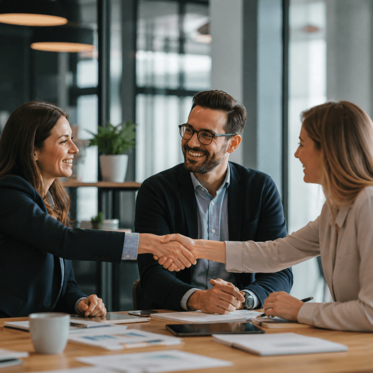 hand shake between CPAs