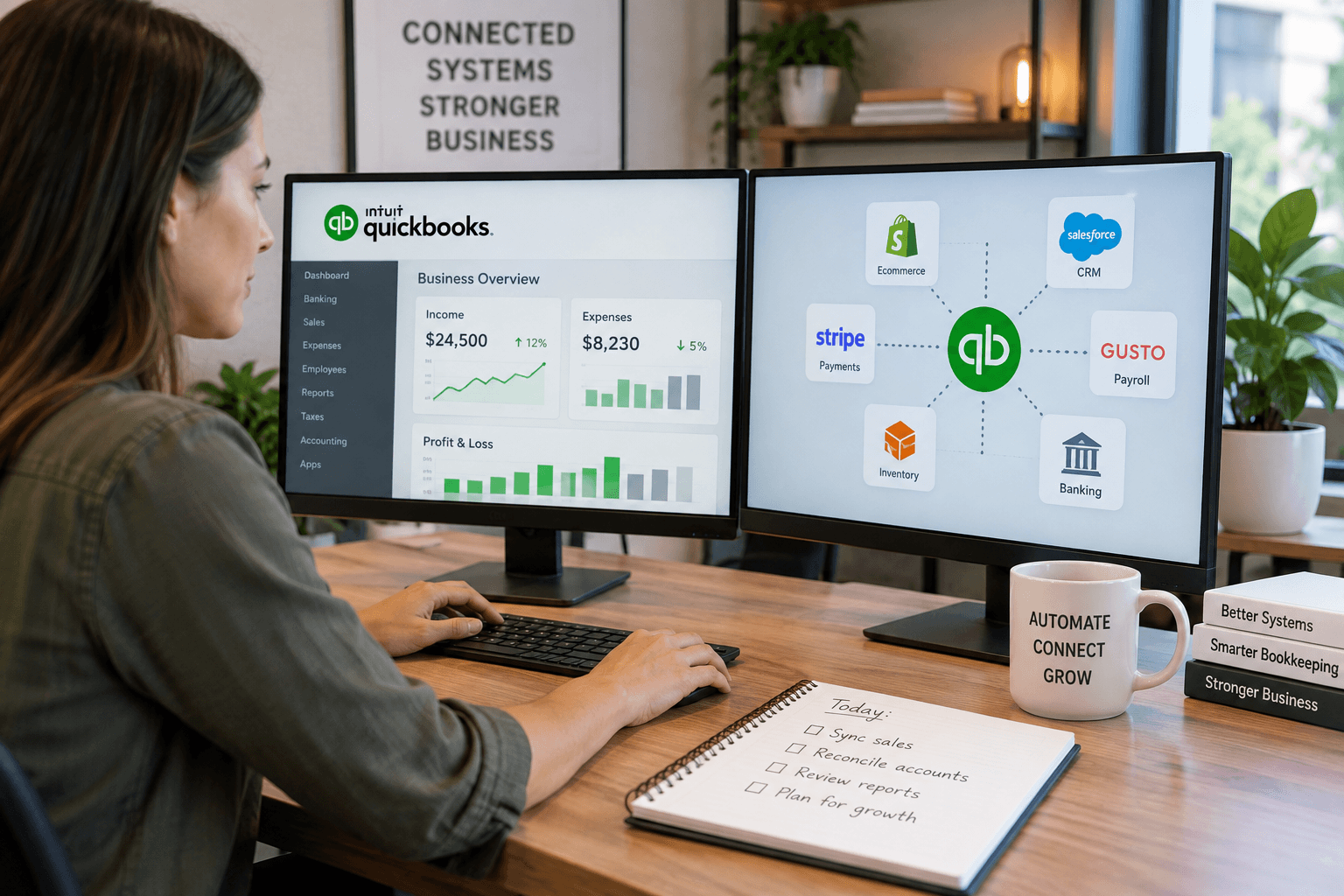 Focused Finance Workspace with Connected Systems - Complete Controller